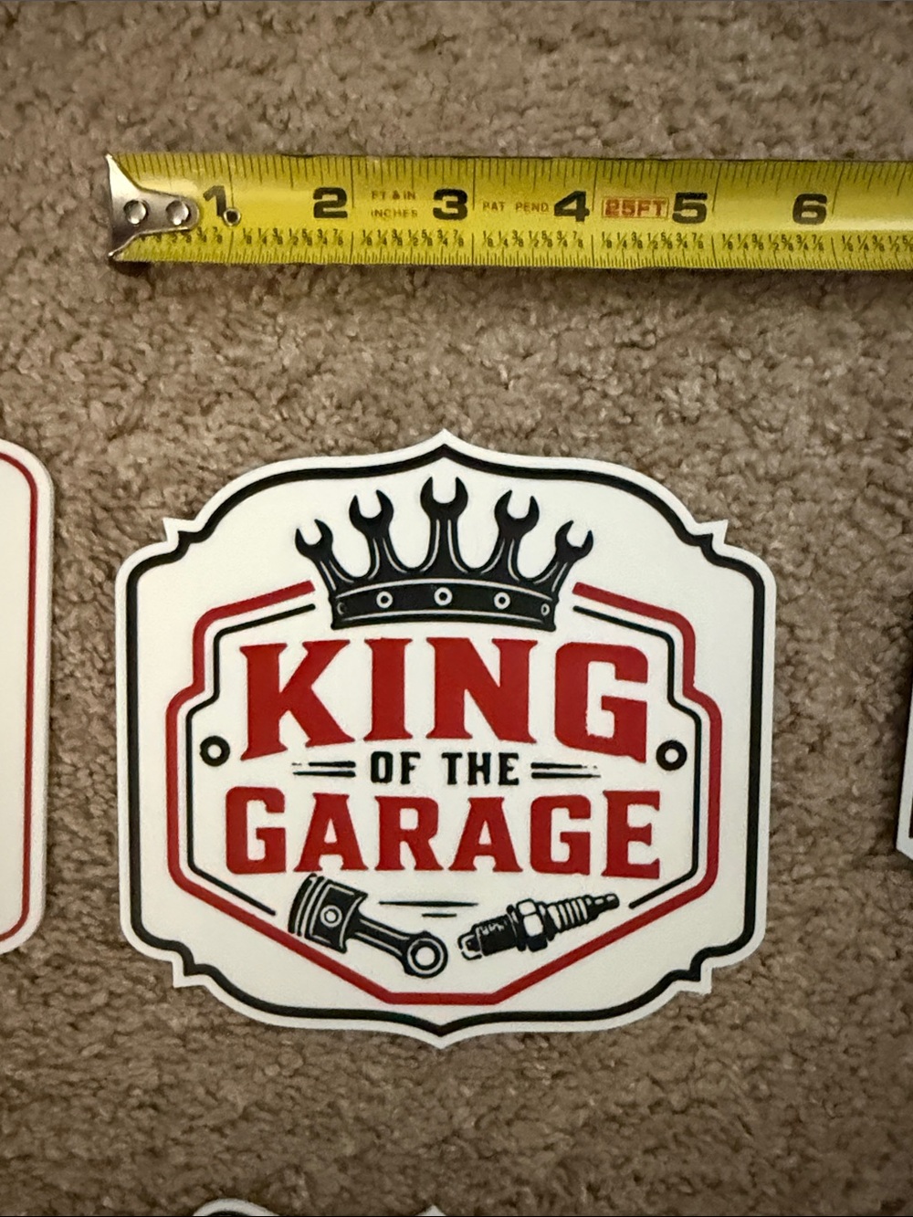 Mechanic Garage 3D printed signs. - Black, White & Red Garage Decor - Picture 4 of 8